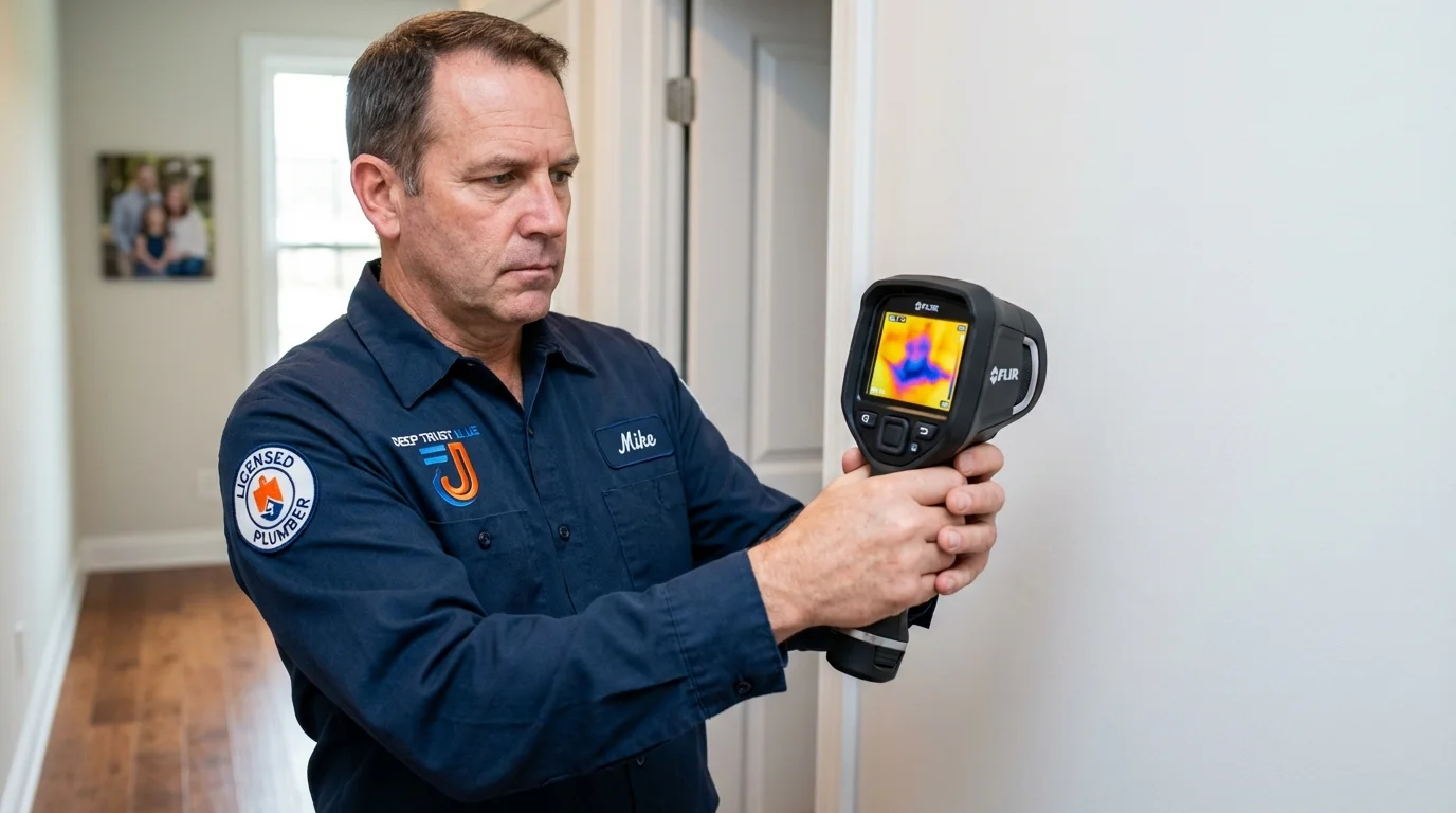 Thermal imaging leak detection by Johns Plumbing LLC in South Glens Falls